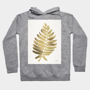 fern leaf gold Hoodie